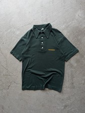 True Vintage Made In USA 70s champion Blue Bar Forrest Green Vermont Polo Shirt