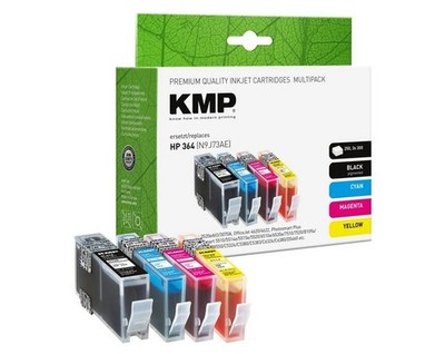 KMP Tintenpatronen Druckerpatronen H108V MULTIPACK ersetzt HP 364 Mulitpack