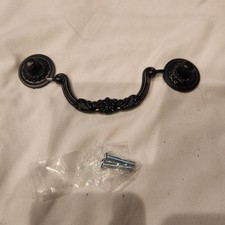 Drop Bail Dresser Pull Handle Drawer Pulls Antique Black SET of 6 New 008