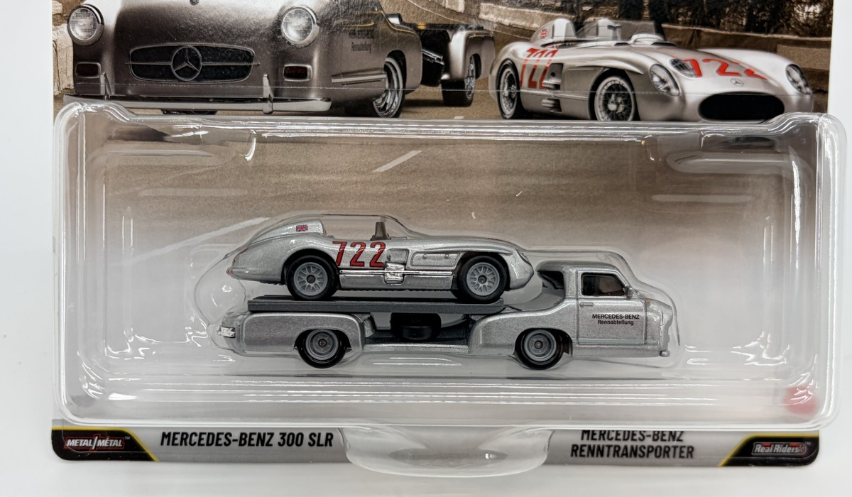 Hot Wheels Team Transport Mercedes-Benz 300 SLR / Mercedes