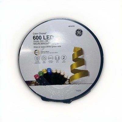 GE Color Choice 600-CT. 125-FT Multi-Function Color Changing LED Lights In/out