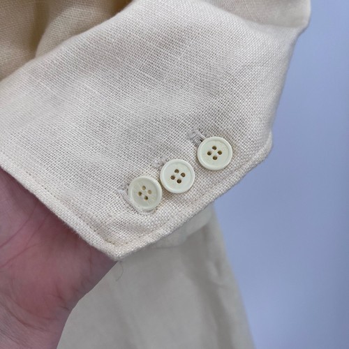Tory Burch Linen Blazer Wide Leg Outfit Medium Bridal 2 Piece Medium Luxury - Picture 9 of 17