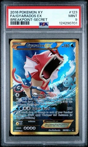 2016 POKEMON GYARADOS EX - Breakpoint #123 - PSA 9
