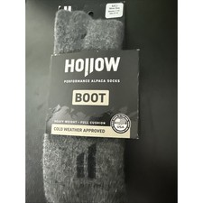 Hollow Alpaca Socks, Grey, Boot Socks, Medium W 7-10 M 8-10