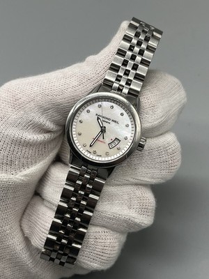 RAYMOND WEIL FREELANCER AUTOMATIC DAMENUHR EDELSTAHL PERLMUTT ZIFFERBLATT - F.5