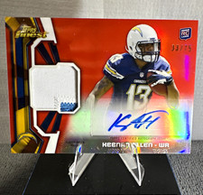 2013 Topps Finest Keenan Allen RAP-KA RC Auto Patch 33/75 Chargers