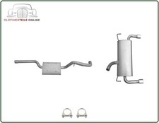Auspuff Set für Ford Kuga II 4x4 1.5 1.6 EcoBoost Mitteltopf + Endschalldämpfer