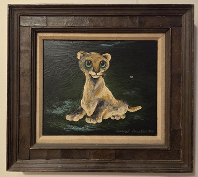 Darrel Austin (1907-1994) ''Little Wanderer'' 1959 Oil On Canvas Perls Gallery Art