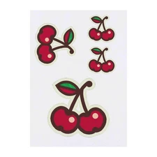 4 x 'Two Cherries' Temporary Tattoos / Transfers (TO00073312)