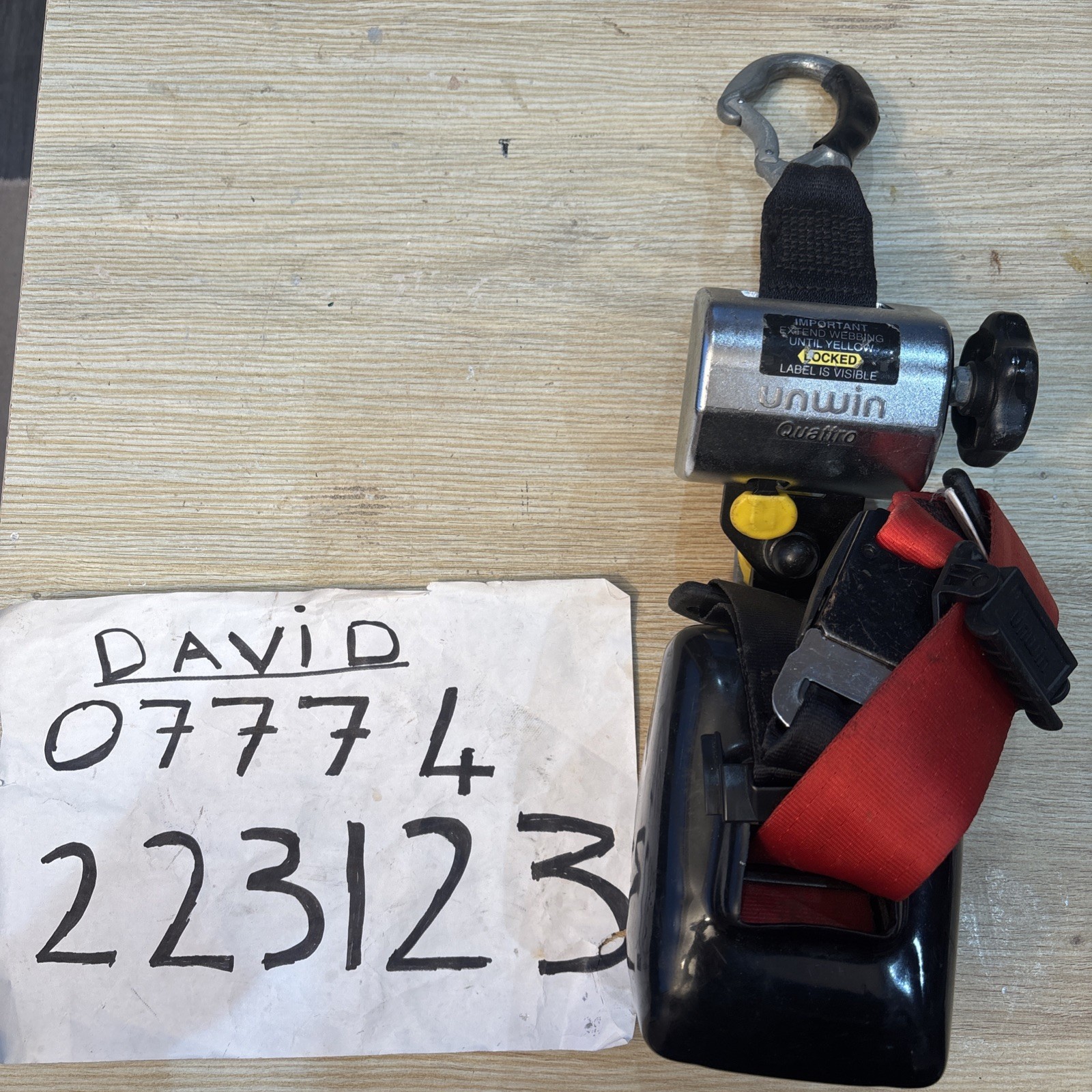 UNWIN Quatro Wheelchair Strap with 3 Point Passenger Seat Belt