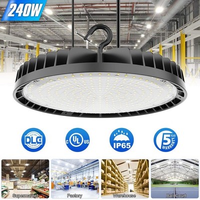 KUKUPPO UFO Led High Bay Light 240 Watts Commercial Warehouse Factory Shop Light