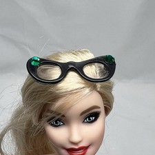 High Quality Fashion Doll Eye Glasses Rhinestones Clear Lenses