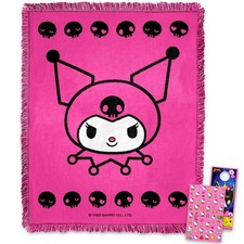 Kuromi Blanket Set - Bundle Tapestry Blanket Plus Stickers, More for , Adults...