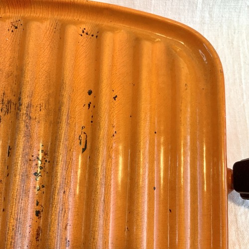 Vtg Tostador Grill Red Orange Ombré MCM France Andre Cousances, pre Le Creuset - Picture 9 of 24