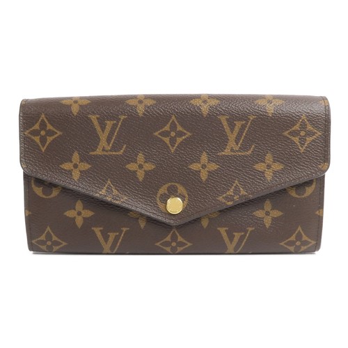 LOUIS VUITTON LV GHW Portefeuille Sara Long Wallet Monogram M60531 Brown