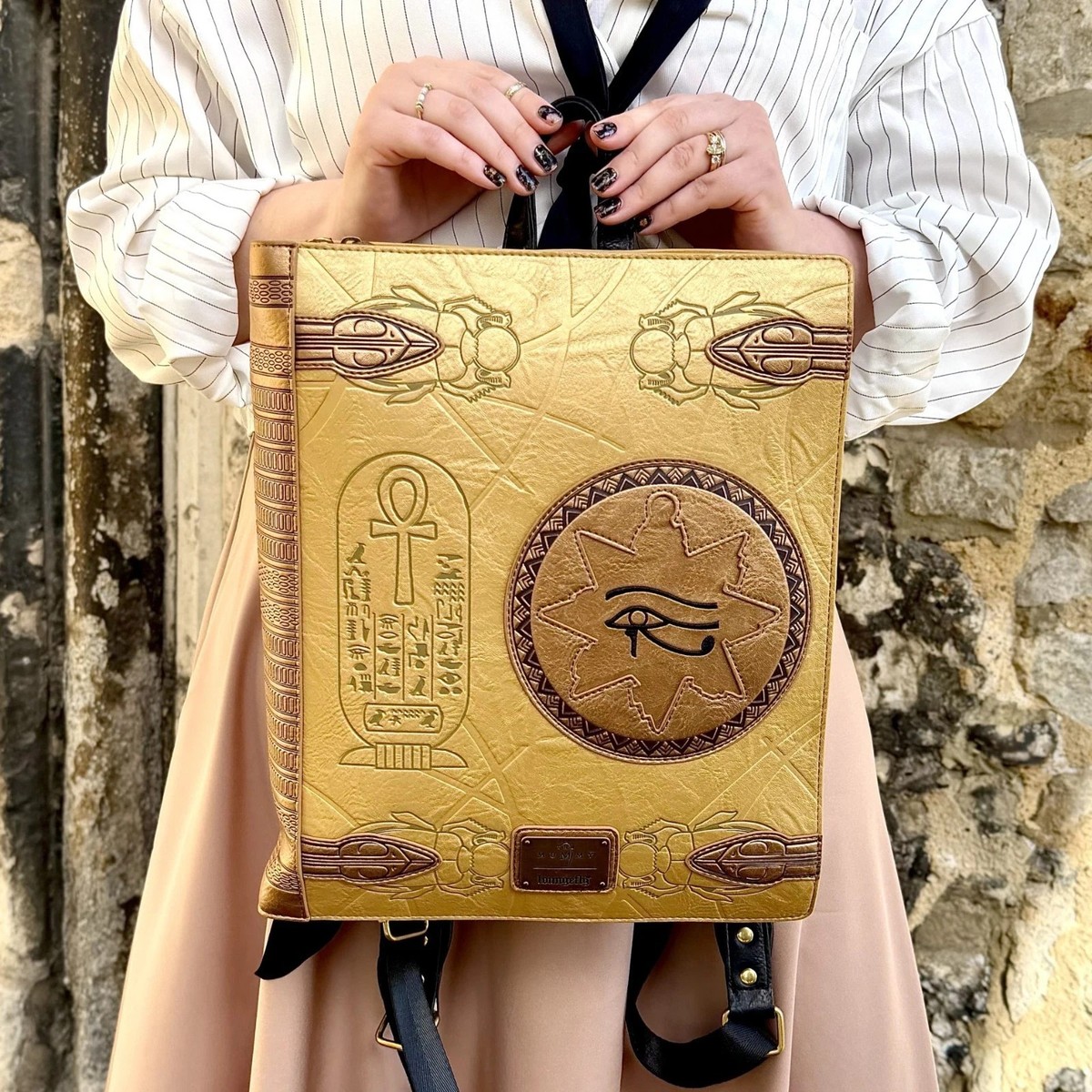 Loungefly The Mummy Book of the Living Book Of The Living The Mummy Loungefly Mini Backpack | Get  main image 3