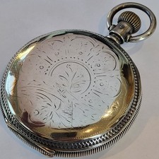 K74 IMPRESSIVE 3oz SOLID SILVER 18s 1888 ELGIN MODEL G M WHEELER HUNTER RUNS A+