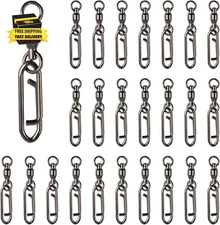 25Pcs Fishing Speed Clips Quick Change Fishing Snap Swivels Fishing Power Clips