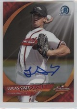 2016 Bowman Chrome 2015 AFL Fall Stars Gold Refractor 15/50 Lucas Sims Auto 0d4