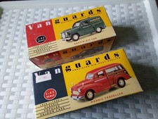 VANGUARDS (EARLY) . AUSTIN A35 VAN 17002 & MORRIS TRAVELLER 10006 . 1:43 SCALE