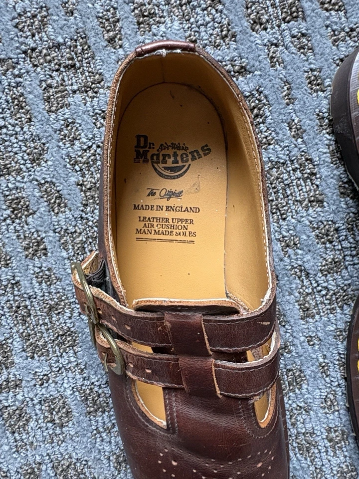 Mocasines vintage de cuero marrón Dr. Martens 8065 Mary Jane’s talla 8 para mujer Foto 2 de 4