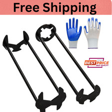 Multifunctional Sink Wrench Set, 2-Pack Basin and Faucet Wrench Tool with Fou...