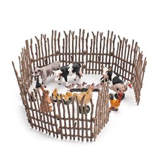 "Authentic Farm Scene 5 Styles of PVC Model Ranch Fence for Train Layouts"