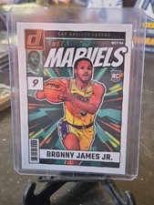 2024-25 Panini Donruss Bronny James Jr. Net Marvels #11 Gold Press Proof RC!