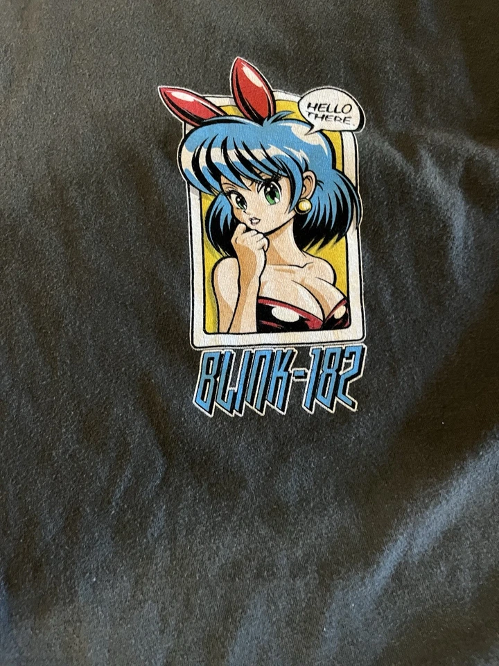 Blink 182 Men 23/24 Tour Shirt AUTHENTIC Size Large Anime girl Hook Ups skate!!! - Image 2 of 4