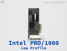 Intel PRO/1000 Low Profile/Full Height Intel Quad Port ethernet card. pfsense