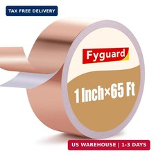 Copper Foil Tape 1Inch 65Ft Total Conductive Adhesive Copper Tape, Double Side