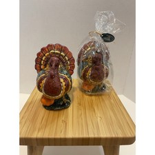 Vintage Boston Warehouse Turkey Candles set of 2 5"