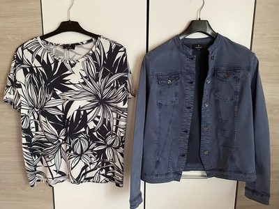 Tolles Set Von Monari Gr 40/42. Jeansjacke Und T-Shirt