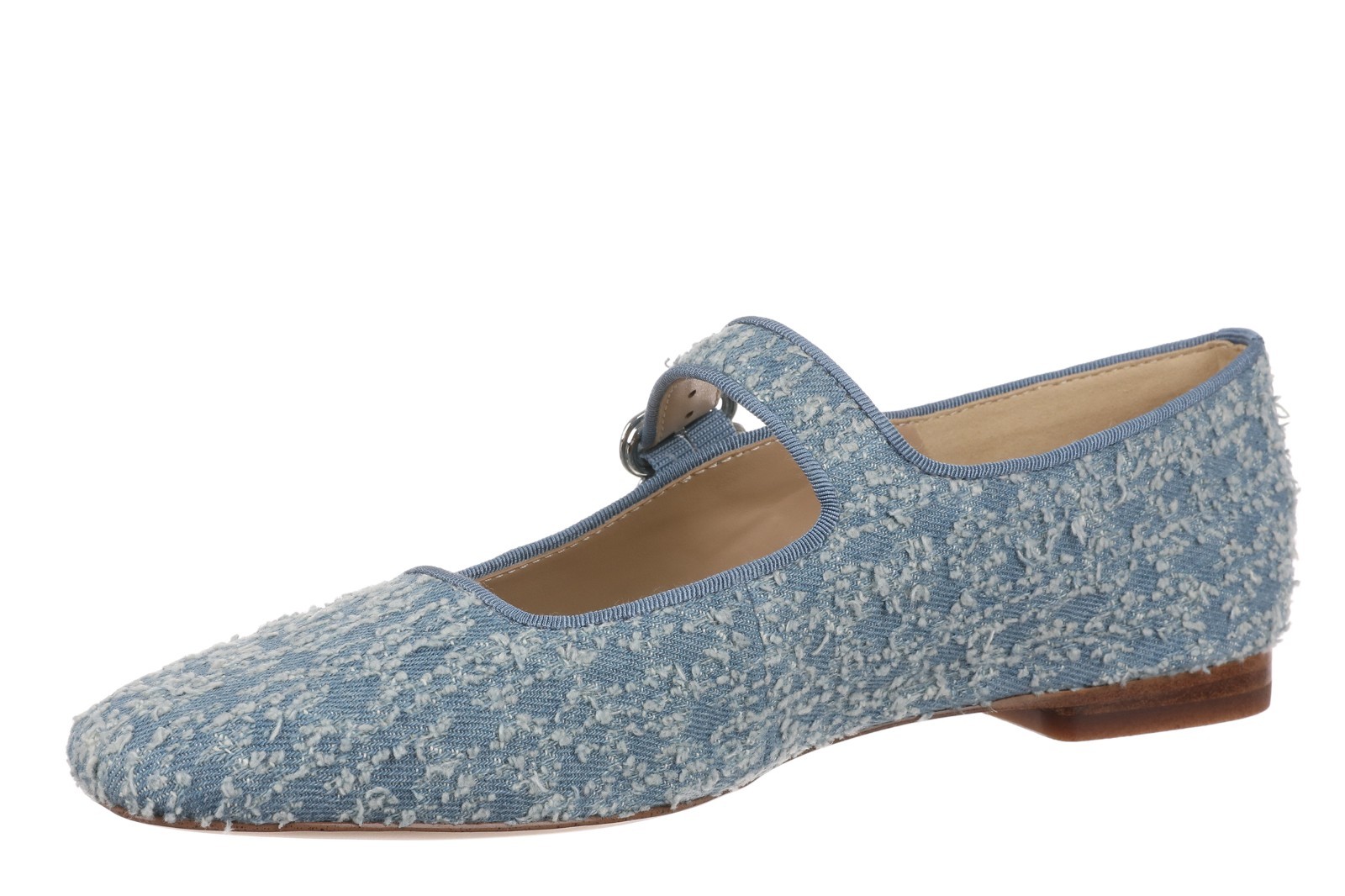 Sam Edelman Michaela Mary Jane Flat Light Blue Denim RRP £150 BNWT image 3