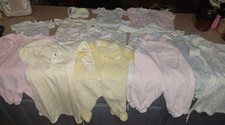 Vintage Baby Girl Clothes Lot Of 16 Newborn To 9 Months Carters,Royal Heir  Etc