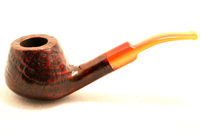 Pfeife Pipe Pipa Design Berlin Structure Colour Half Bent, 9 mm Filter, Neu