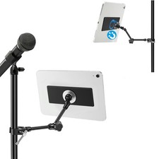 Super Magnetic iPad Holder For Mic Stand, Side Mount iPad Music Stand Holder ...