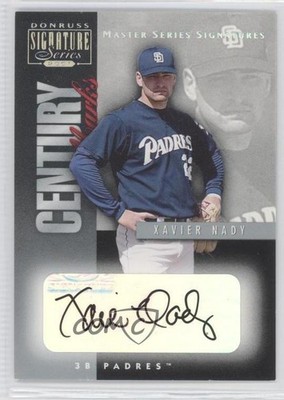 2001 Donruss Signature Series Century Marks Masters Series Xavier Nady Auto 0j6