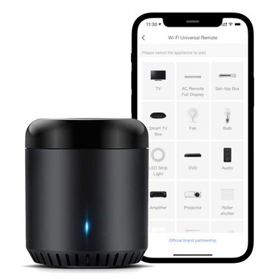 Broadlink RM Mini 3 Smart Home Hub WLAN IR Fernbedienung Universal Schwarz