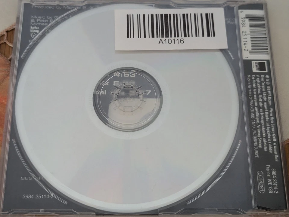 Sasha - If you believe - 1998 CD Maxi Single guter Zustand 5 Tracks WEA Records - Bild 4 von 4