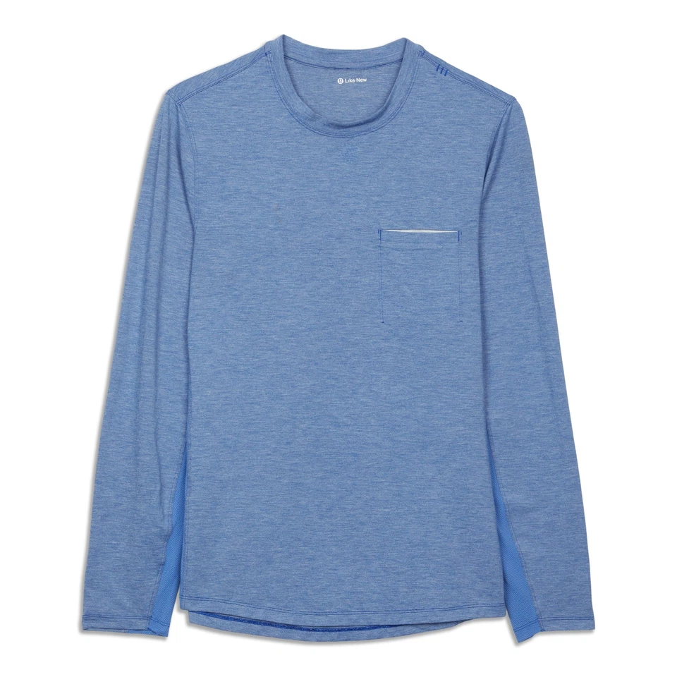 lululemon Men's Casual Long Sleeve Shirt Size S Blue