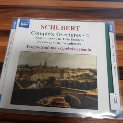 CHRISTIAN BENDA franz schubert - complete overtures 2 VG+/EX (CD Album, Klassik)
