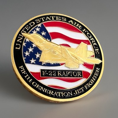 U S AIR FORCE F-22 RAPTOR Challenge Coin ·IN STOCK· ·FAST SHIPPING· ·NEW·