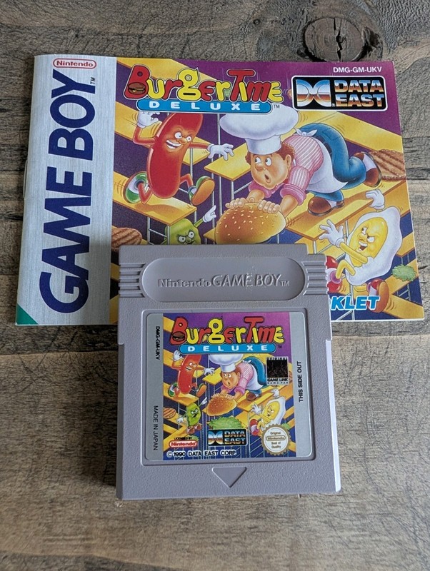 Burger Time Deluxe Nintendo Game Boy PAL with Instruction Manual Tested/Working