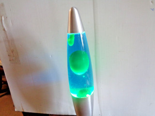 Larva Lamp Blue Green