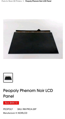Original Ersatzschirm für Peopoly Phenom Noir - UVP 399 