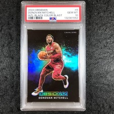 2024-25 Obsidian DONOVAN MITCHELL Intl Black Color Blast #8 PSA 10 (062)
