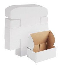 9x6x4 White Shipping Boxes 25 Pack - Perfect for Small Business Packaging