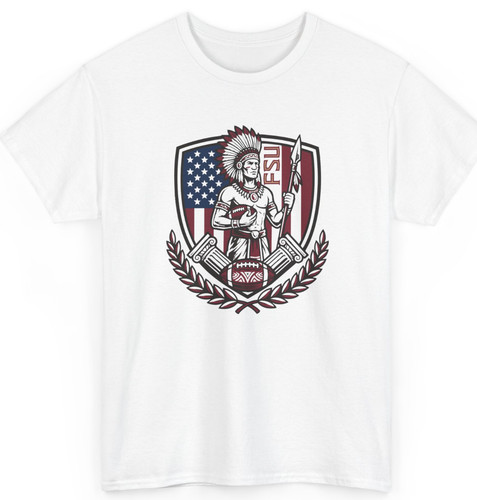 FSU Seminoles T-Shirt Florida State University Football American Flag Graphic