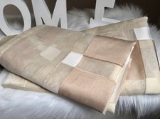 Vorhänge Set 2 Stück mit Schlaufen patchworkdesign beige braun v. Hammer 245x135